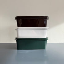 Medium Ceramic Canister, Brown