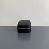 Candle Vessel, Black Porcelain