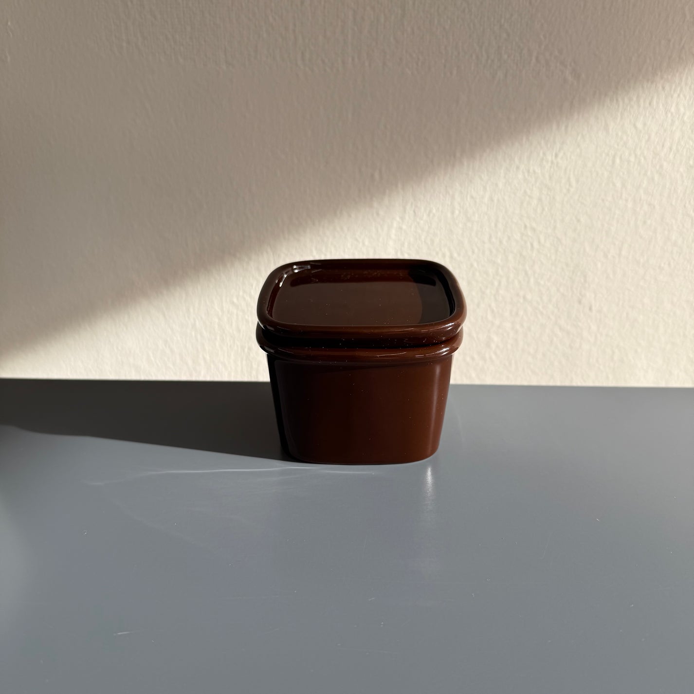 Extra Small Ceramic Canister, Brown