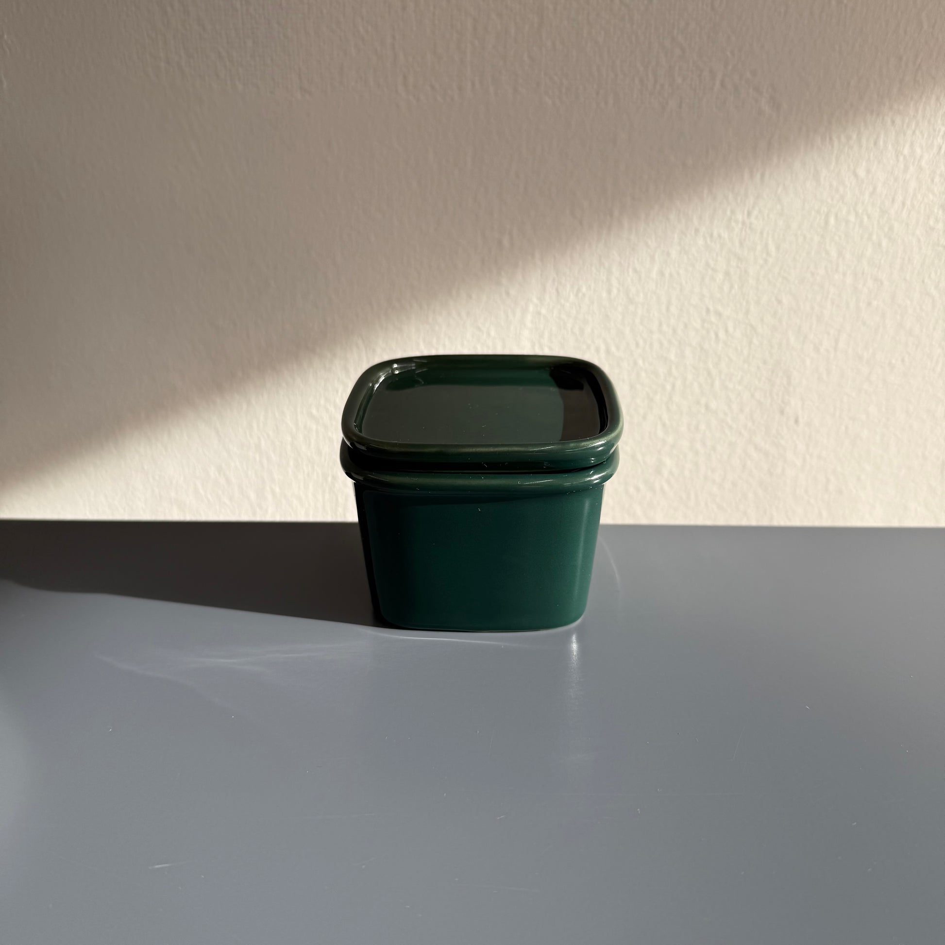 Extra Small Ceramic Canister, Green