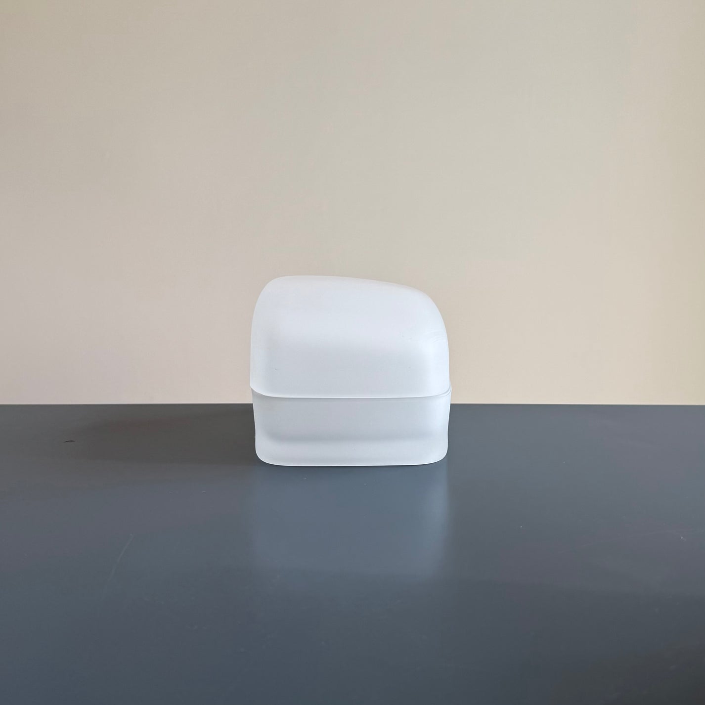 Candle Vessel, Frosted Glass