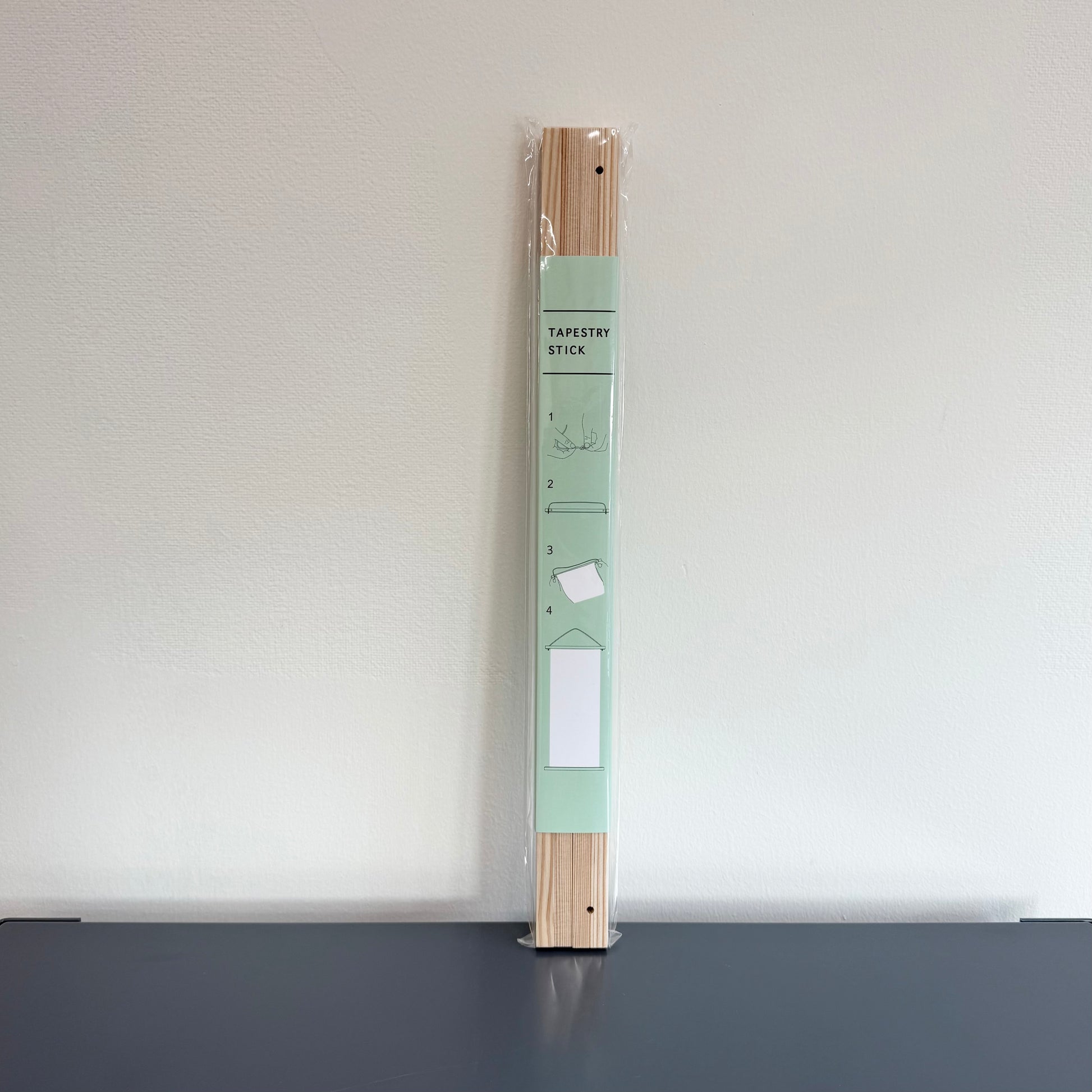 Tenugui Tapestry Stick, Cedar Vertical