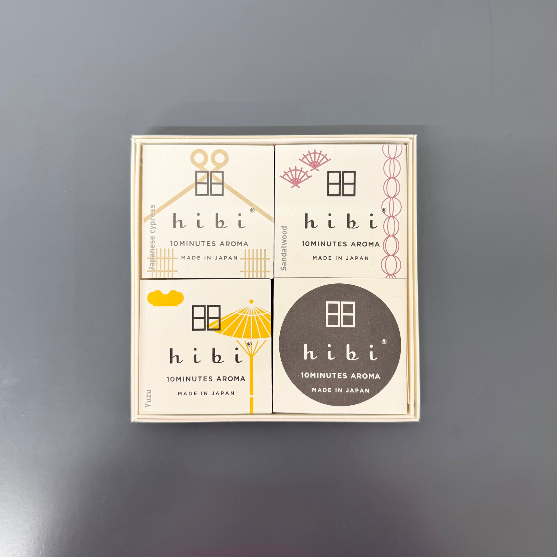 Match Incense, Gift Box of 3 Japanese Scents