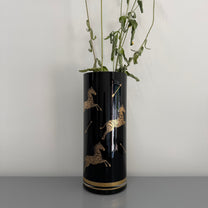 Tall Crystal Zebra Vase
