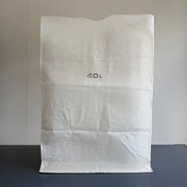 Wax Cotton Grocery Bag 40L, White