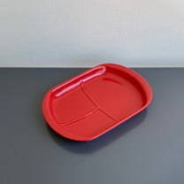 Mogumogu Kids Plate, Red