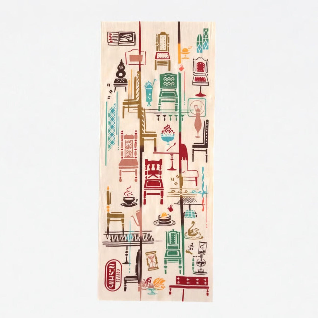 Japanese Tenugui Cloth, Coffee House