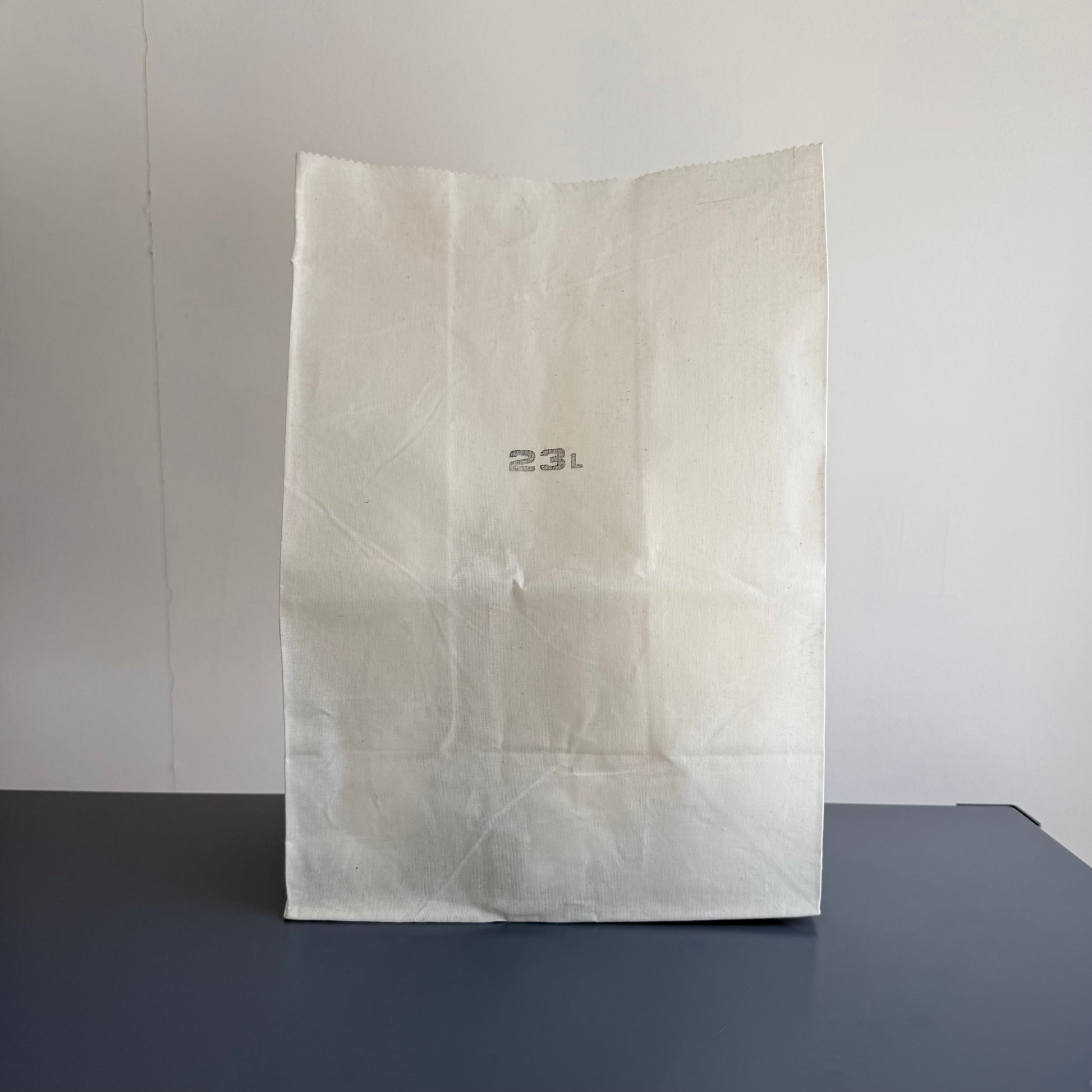 Wax Cotton Grocery Bag 23L, White
