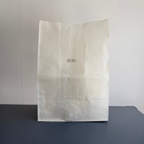 Wax Cotton Grocery Bag 23L, White
