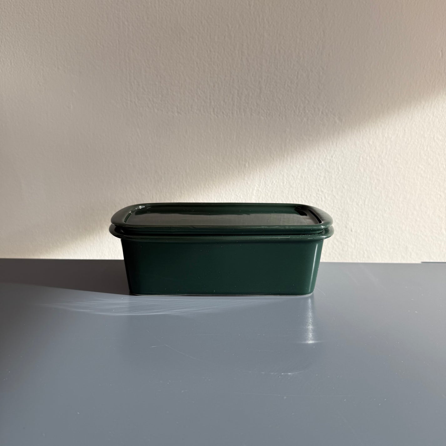 Small Ceramic Canister, Green