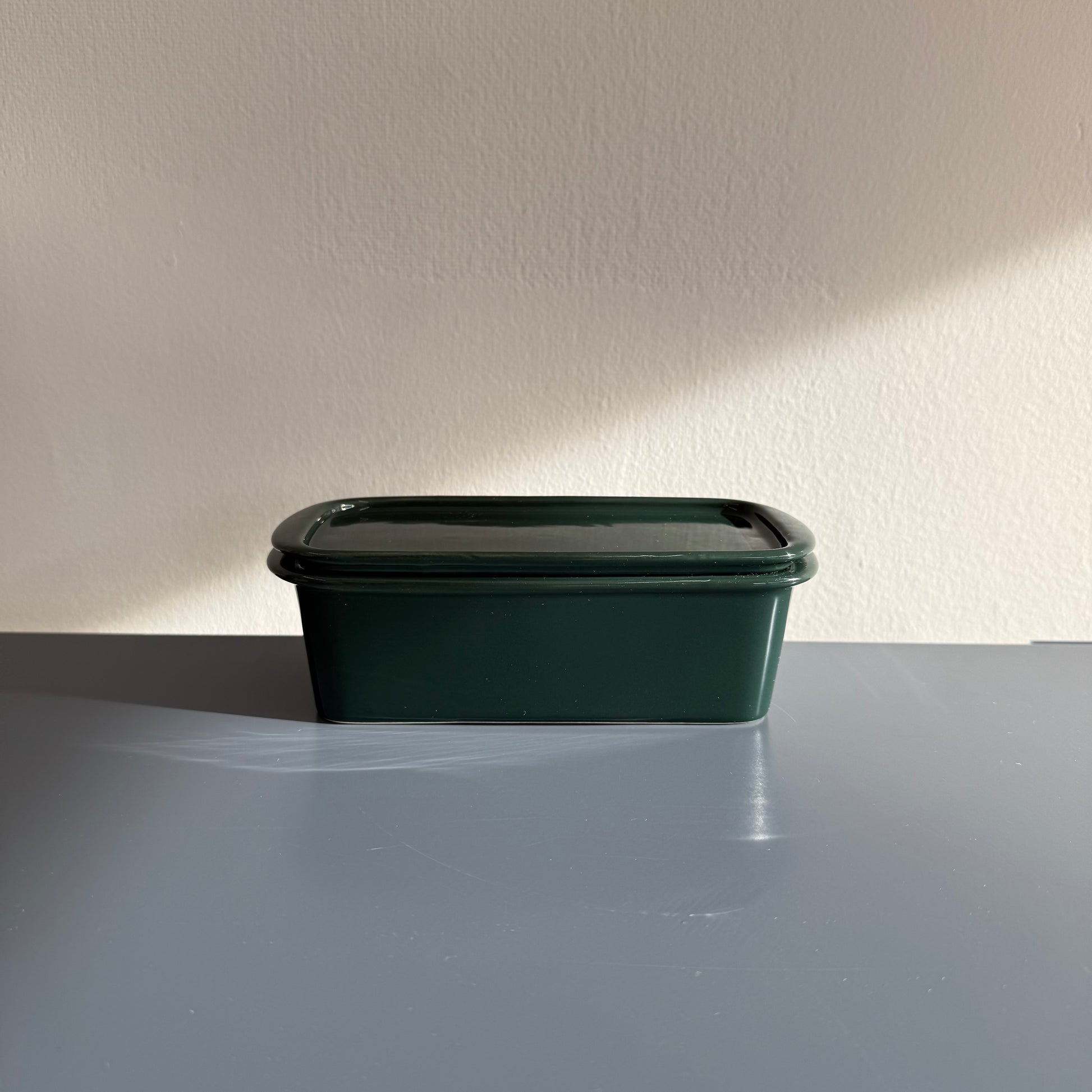 Small Ceramic Canister, Green