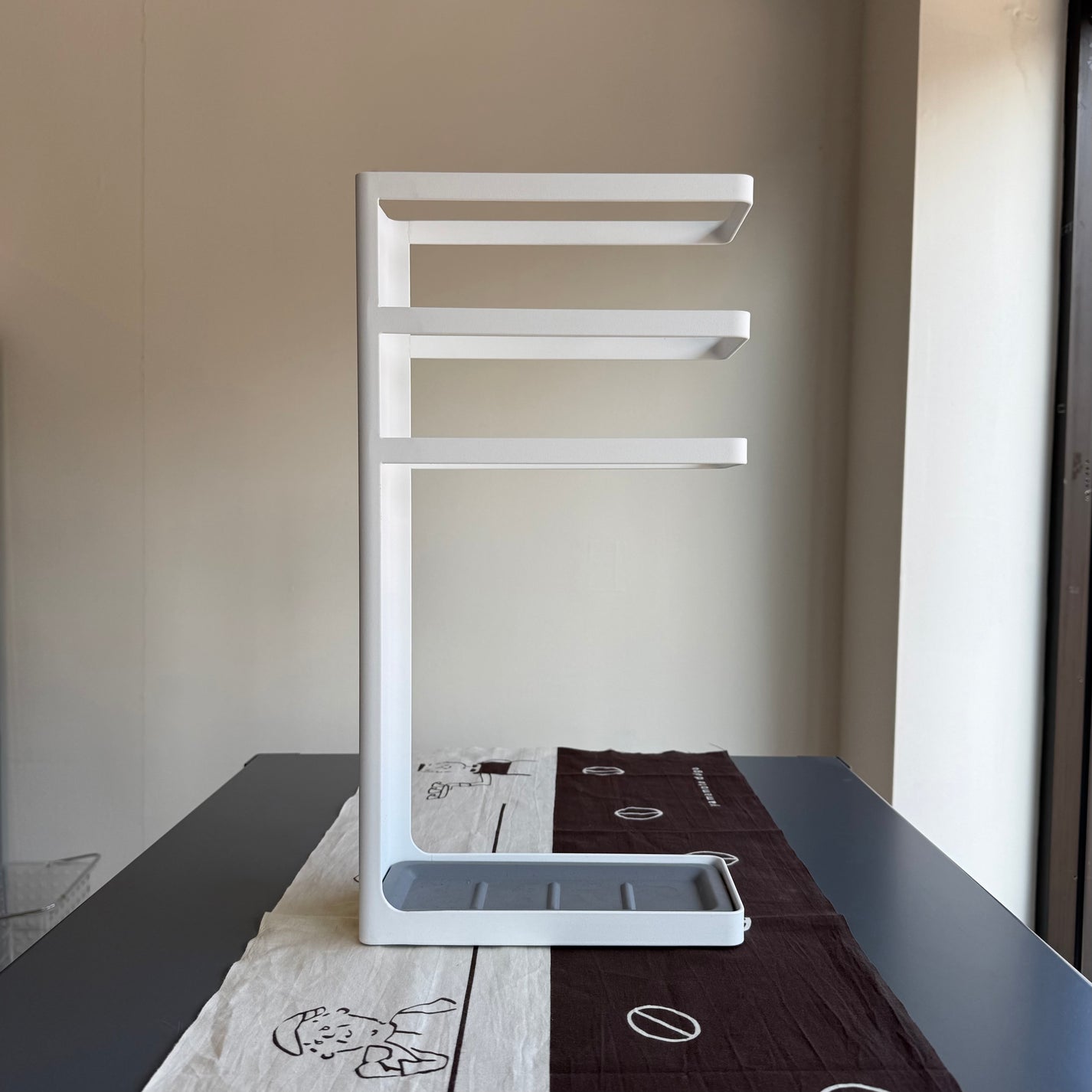 Yamazaki Layer Umbrella Stand, White