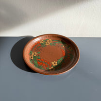 Flower Plate, Red