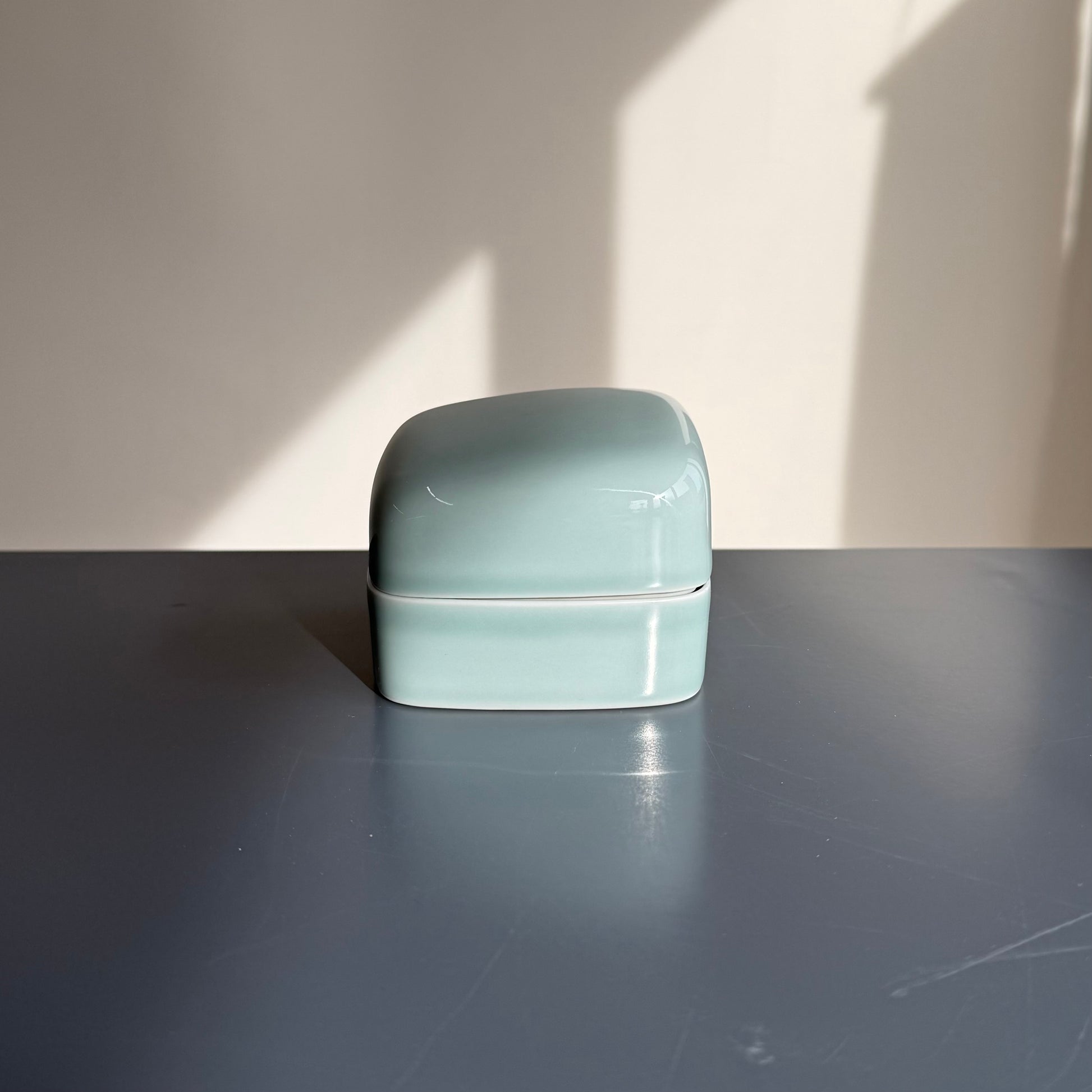 Candle Vessel, Celadon Porcelain