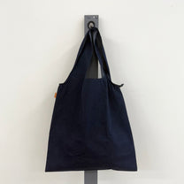 Soft Denim Tote Bag, Navy