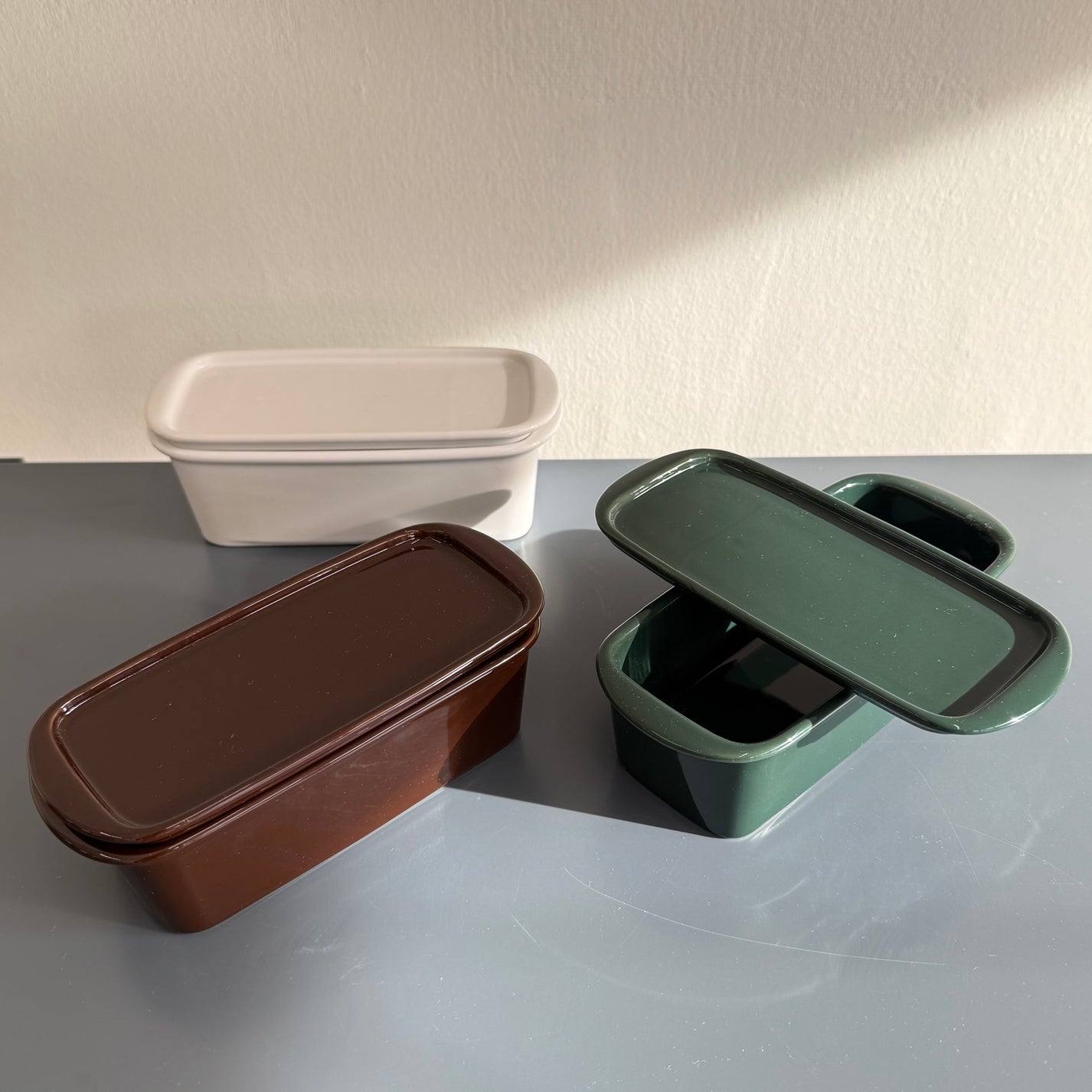 Small Ceramic Canister, Brown