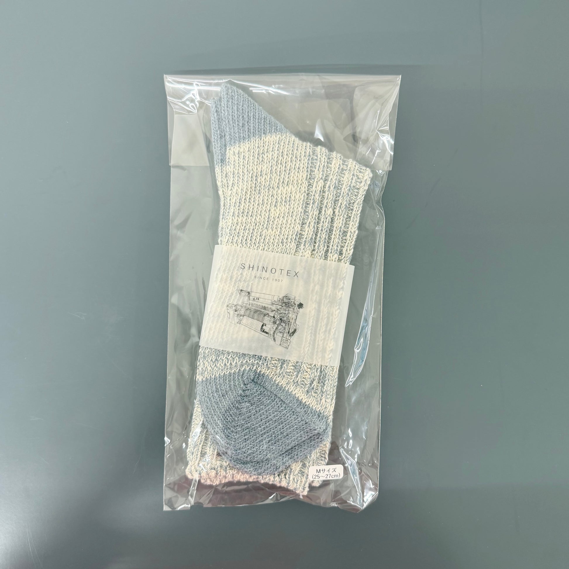 Japanese Crew Socks, Light Blue